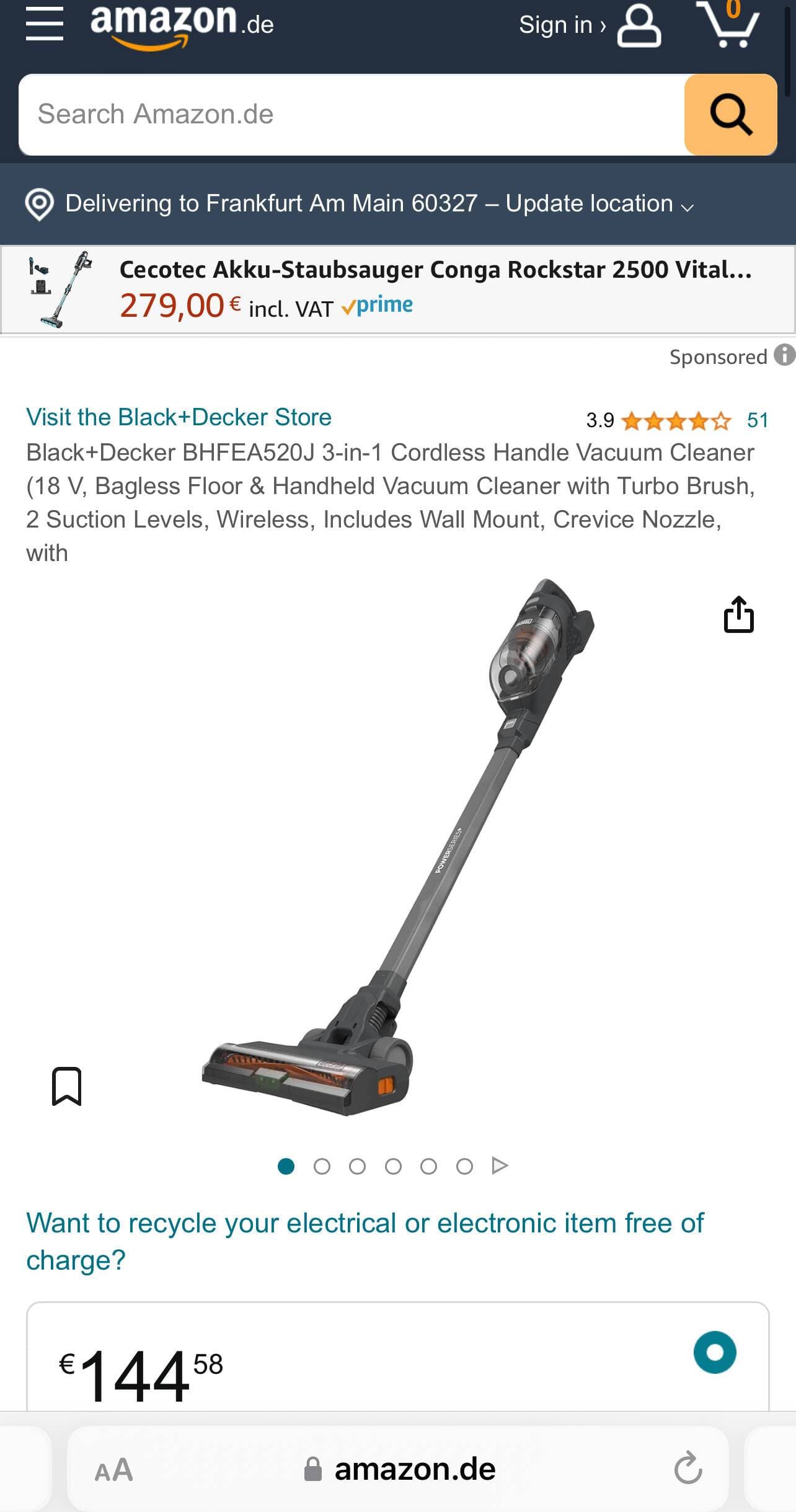 جاروشارژی بلک اندکر مدل BHFEA520J - تصویر 12